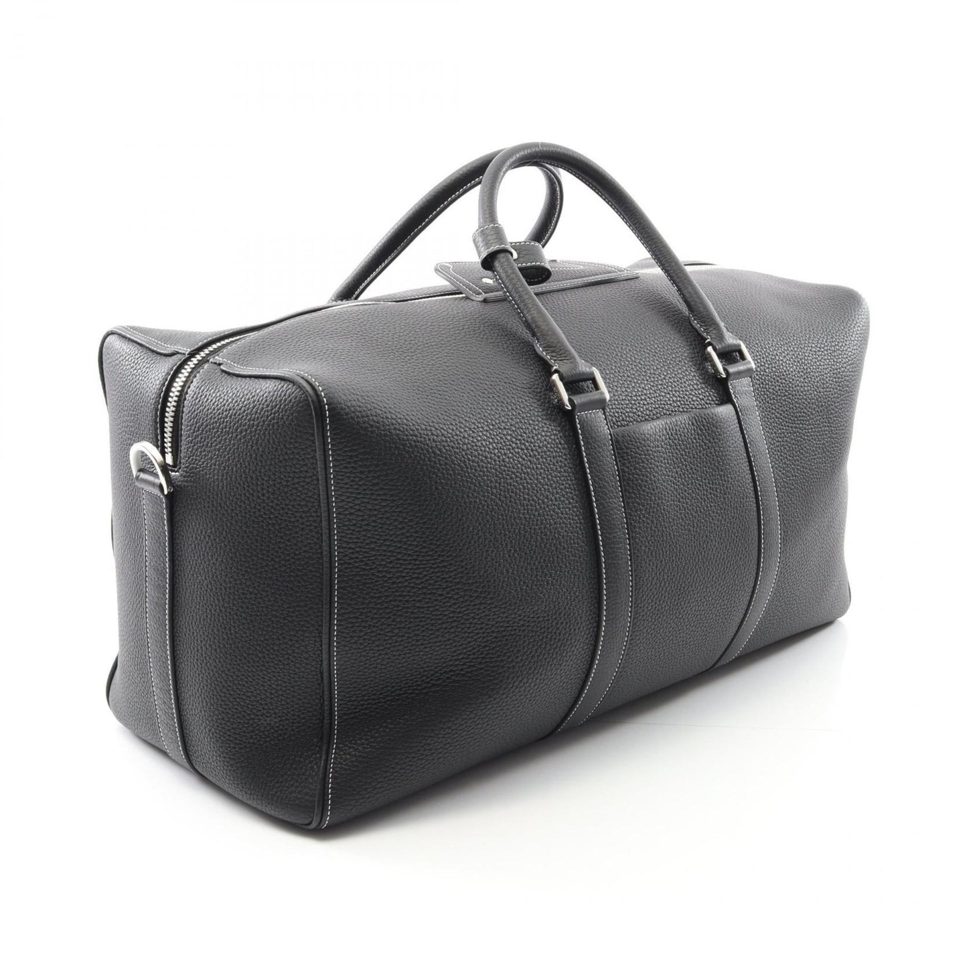 Christian Dior Black Leather Boston Bag ()