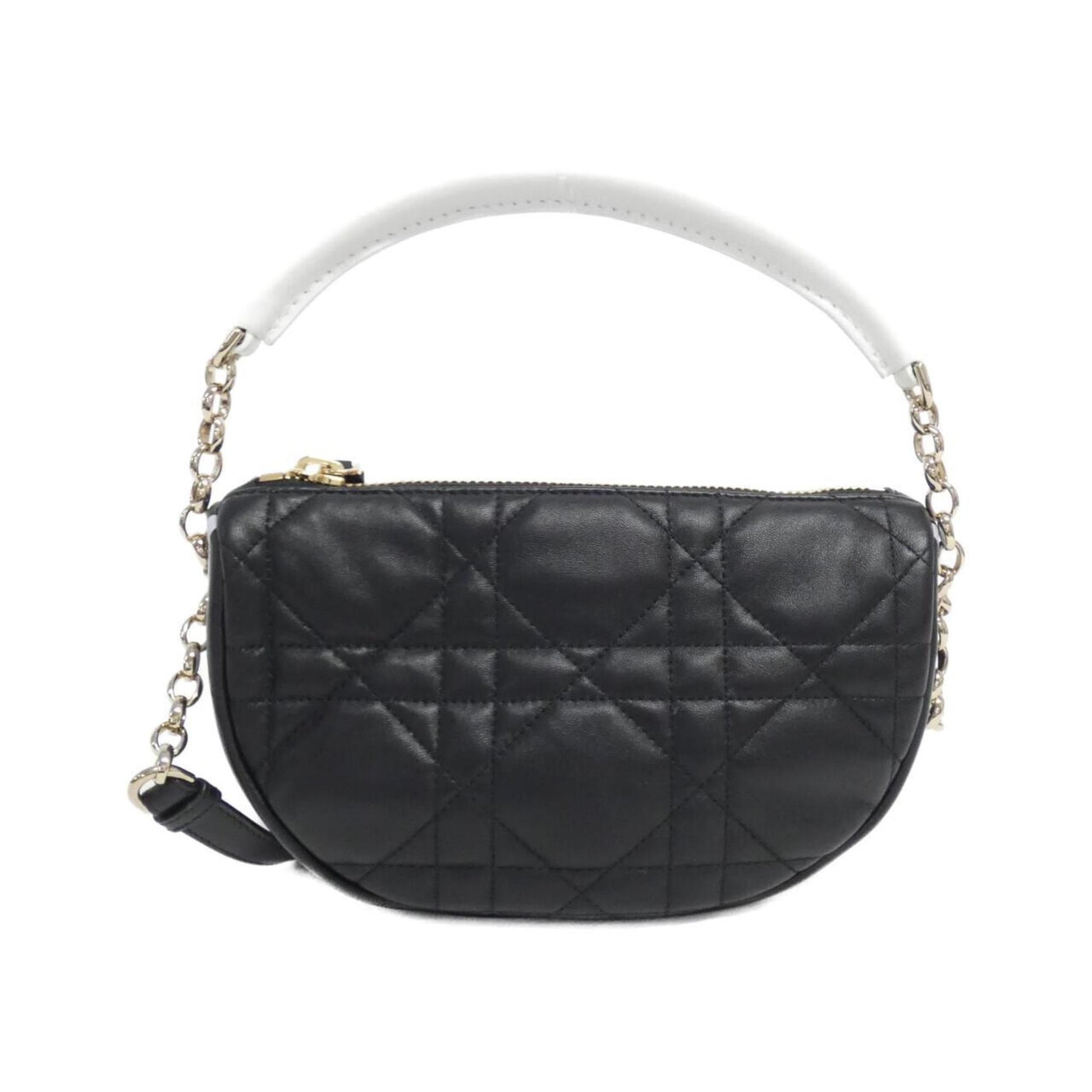 Christian Dior Black Leather Shoulder Bag ()