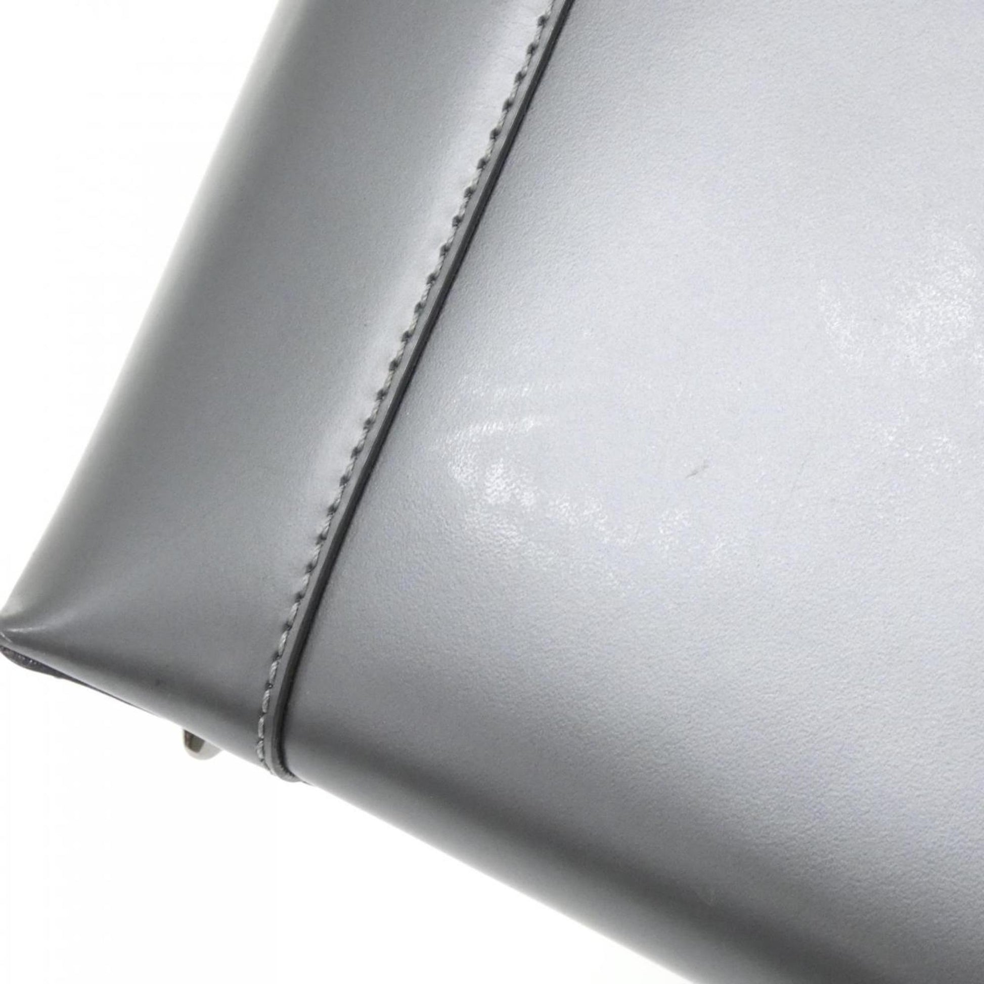 Christian Dior Gray Leather Handbag ()
