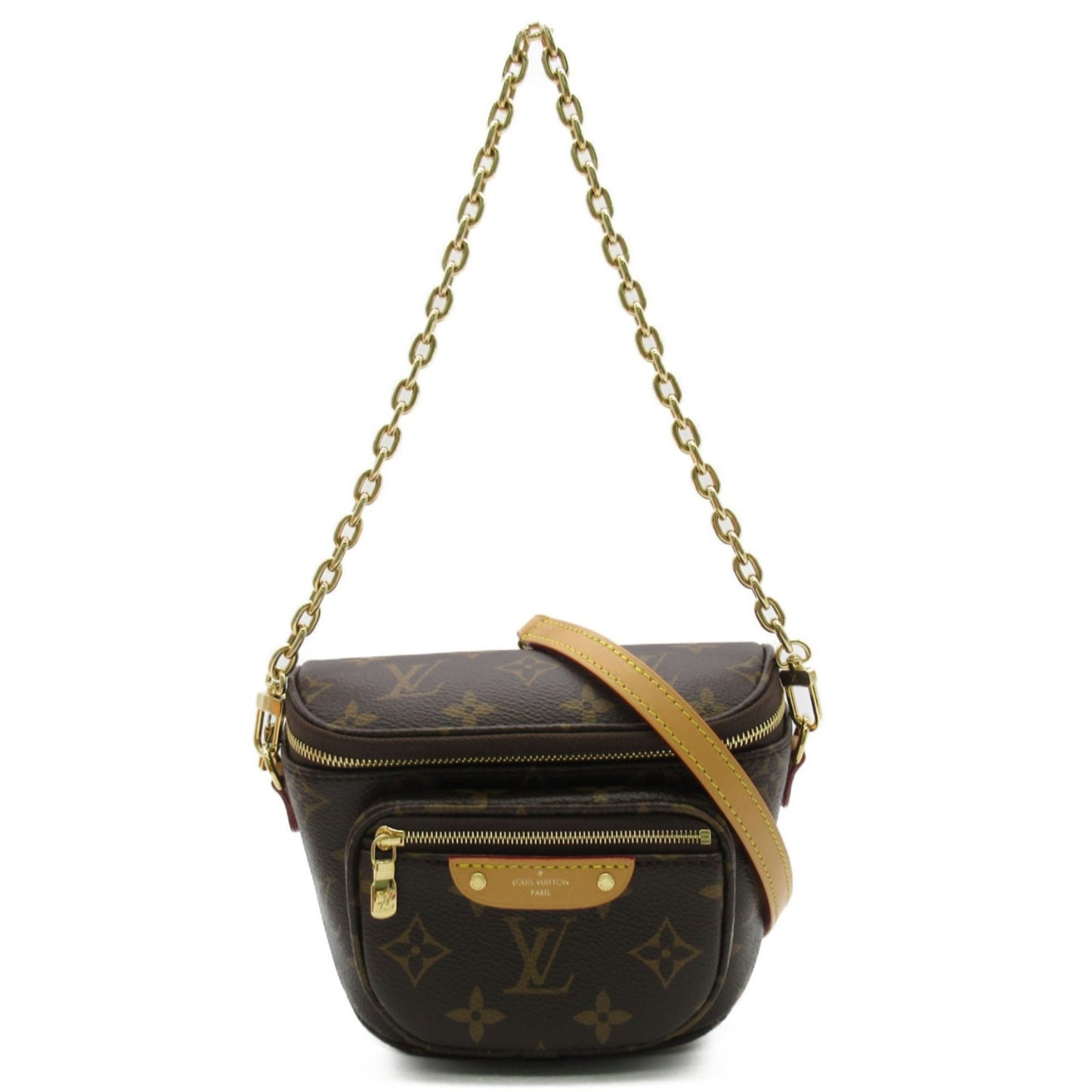 LOUIS VUITTON mini bum bag Brown Monogram PVC coated canvas M82335