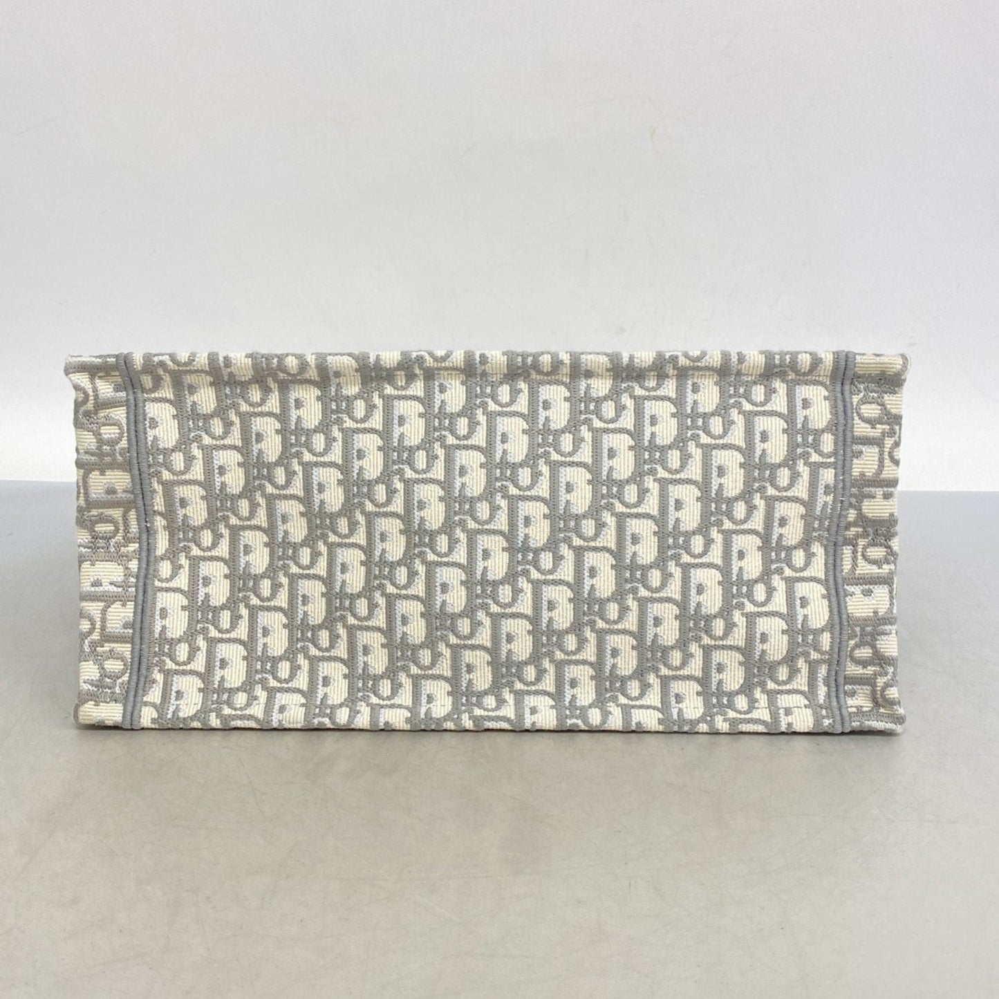Christian Dior Gray White Canvas Tote Bag ()