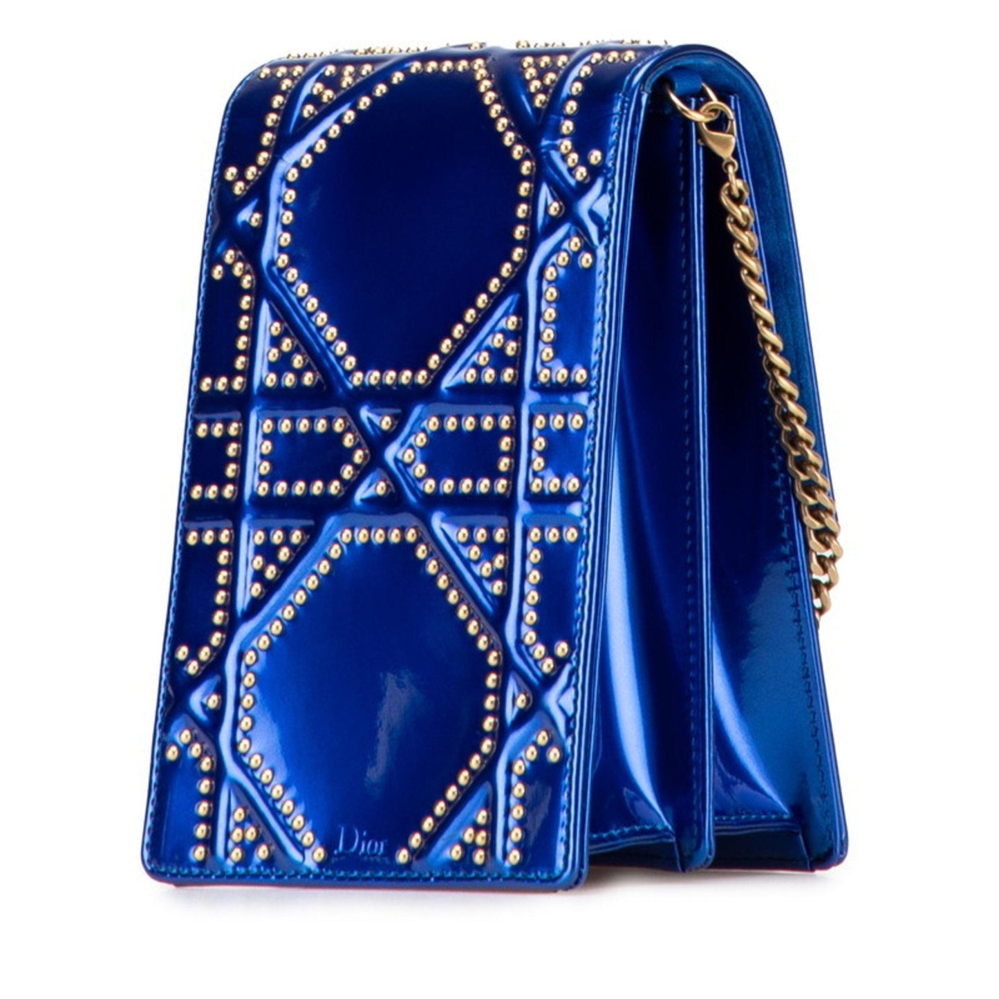 Christian Dior Blue Leather Shoulder Bag ()