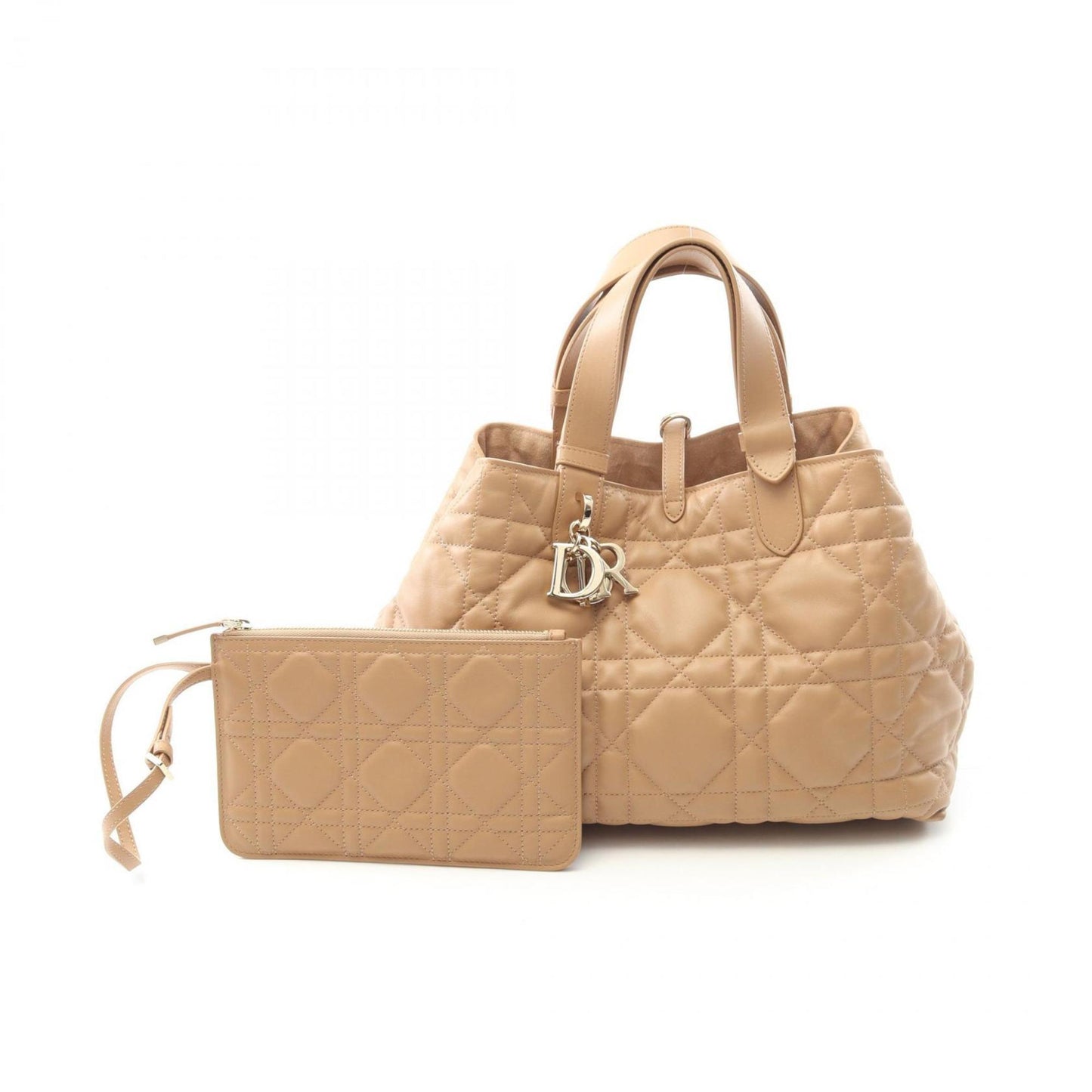 Christian Dior Beige Leather Handbag ()