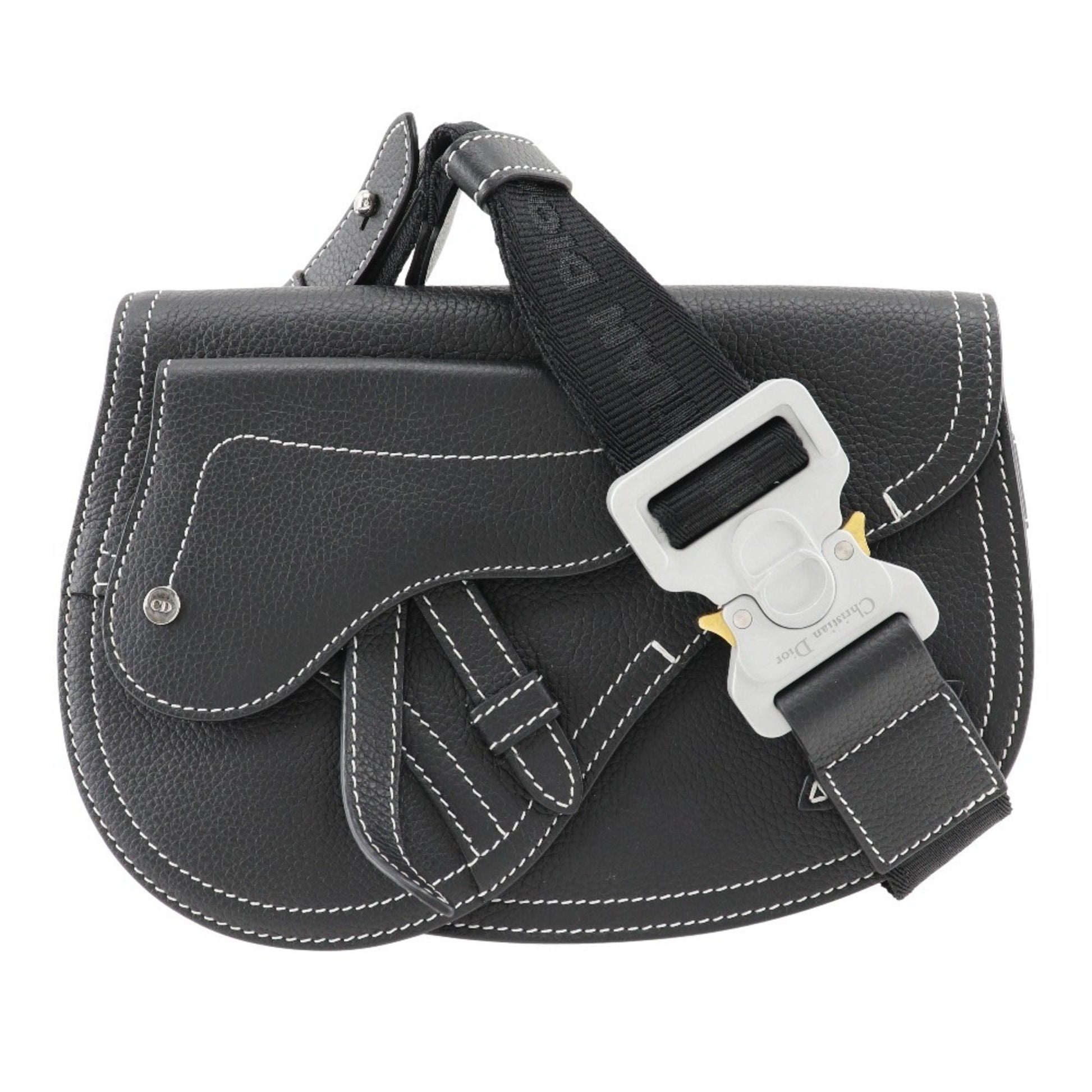Christian Dior Black Leather Sling Bag ()