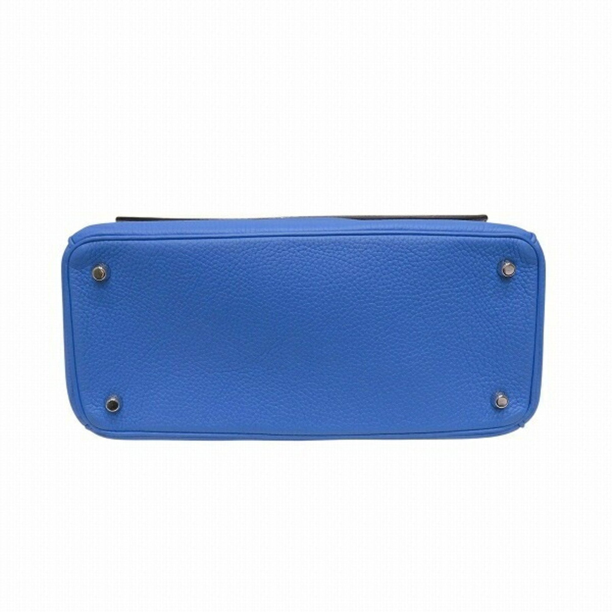 Christian Dior Blue Leather Handbag Shoulder Bag ()