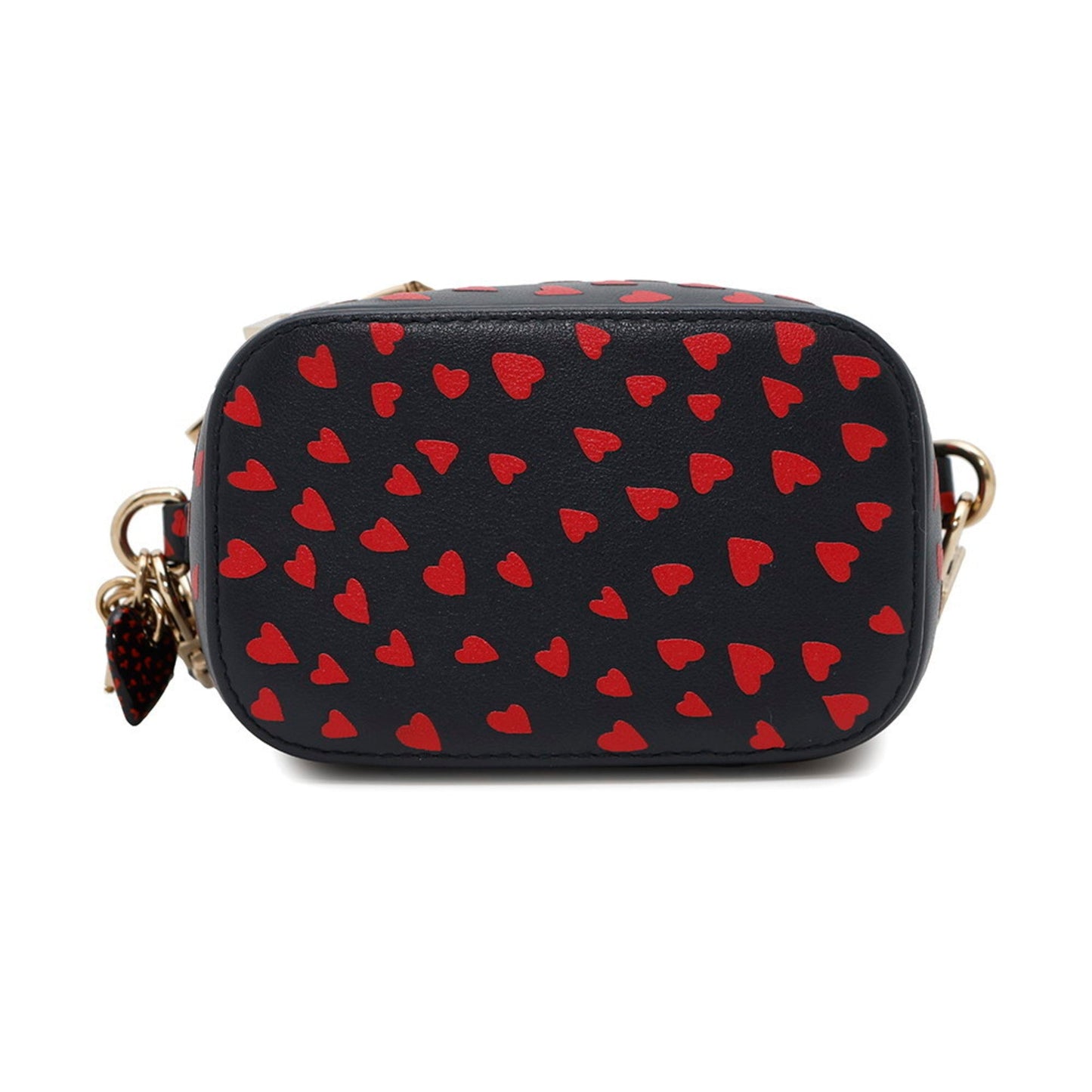 Christian Dior Navy Red Color Leather Shoulder Bag ()
