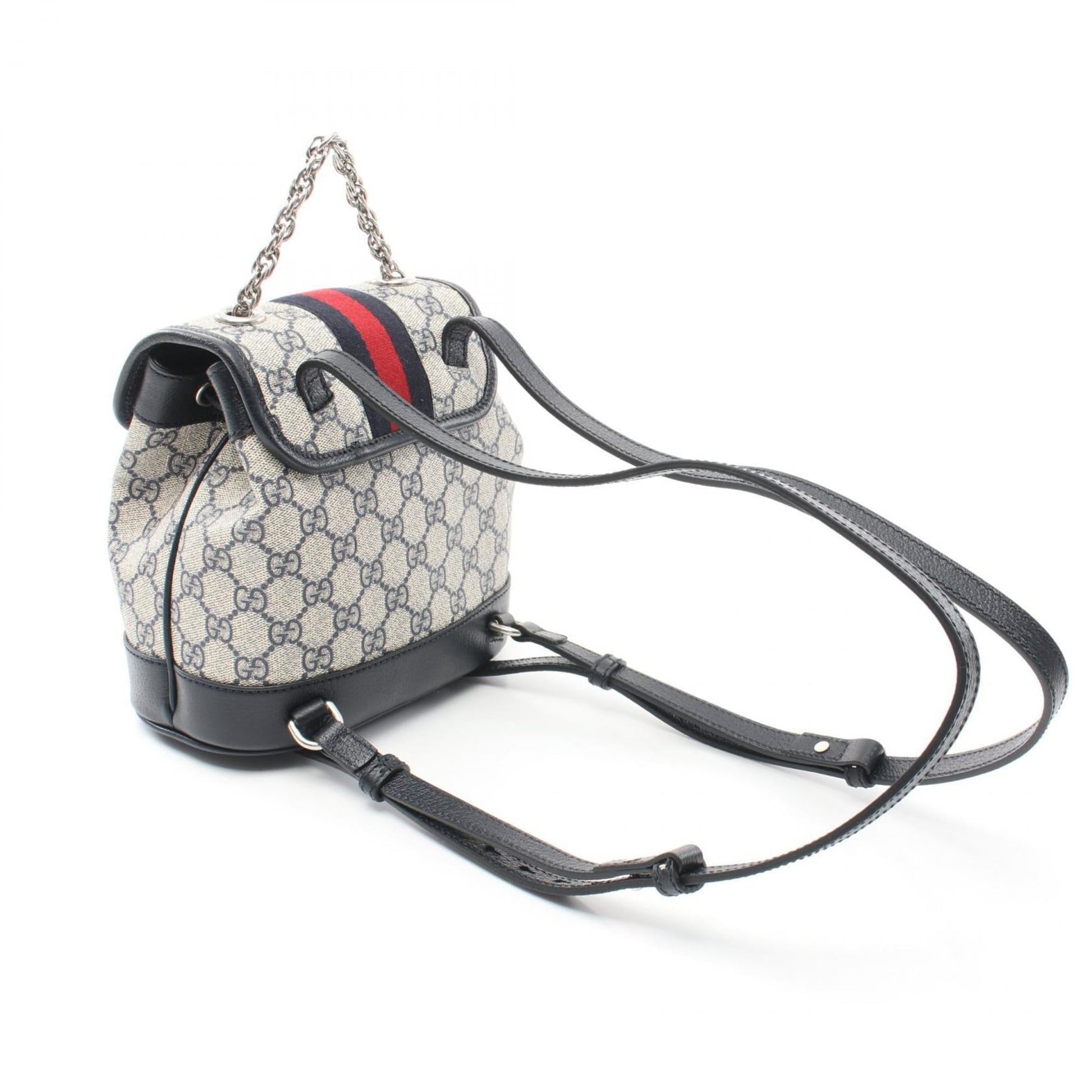 Gucci Leather Canvas Backpack