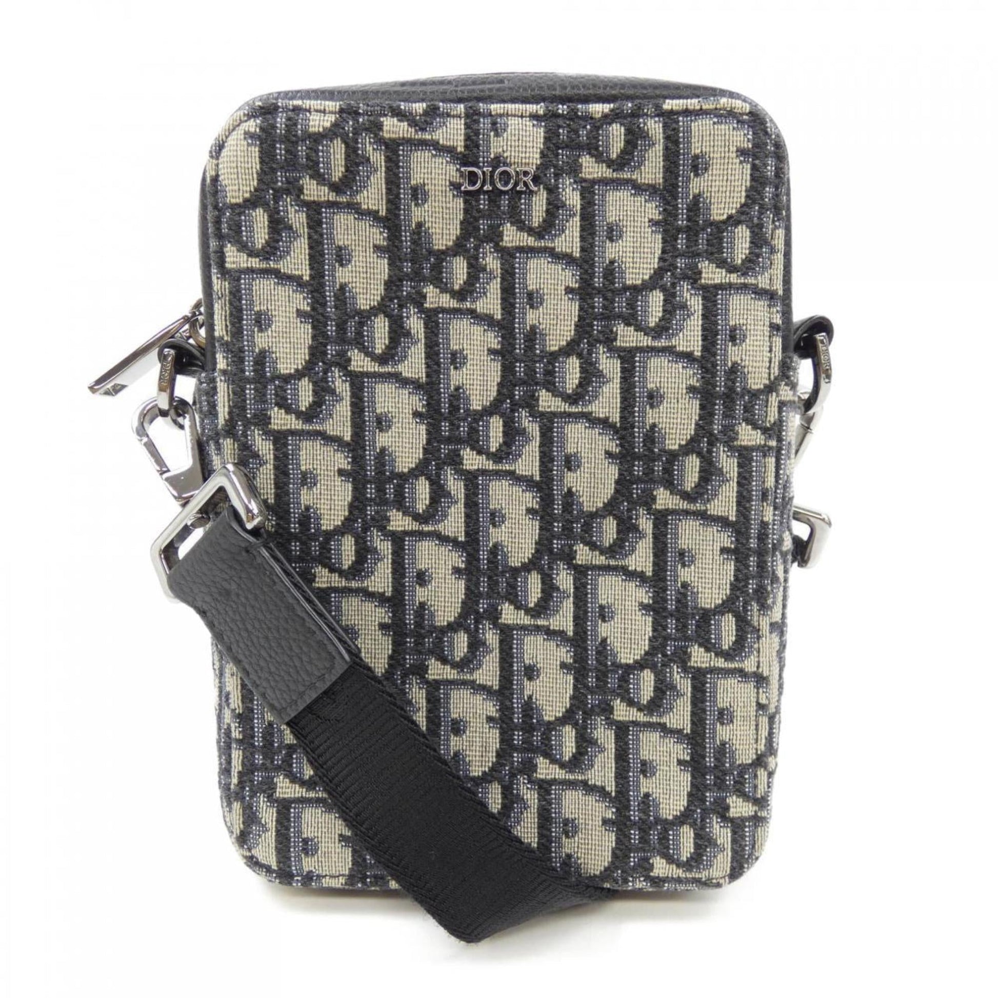 Christian Dior Beige Black Blue Handbag ()