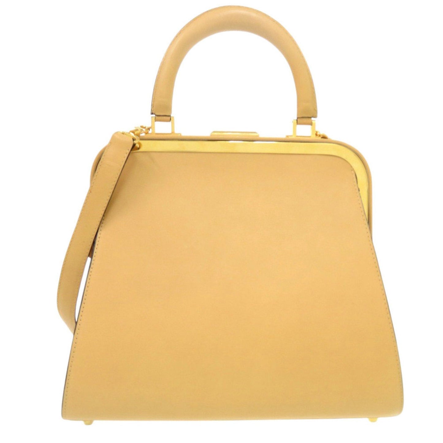 Christian Dior Beige Leather Shoulder Bag ()