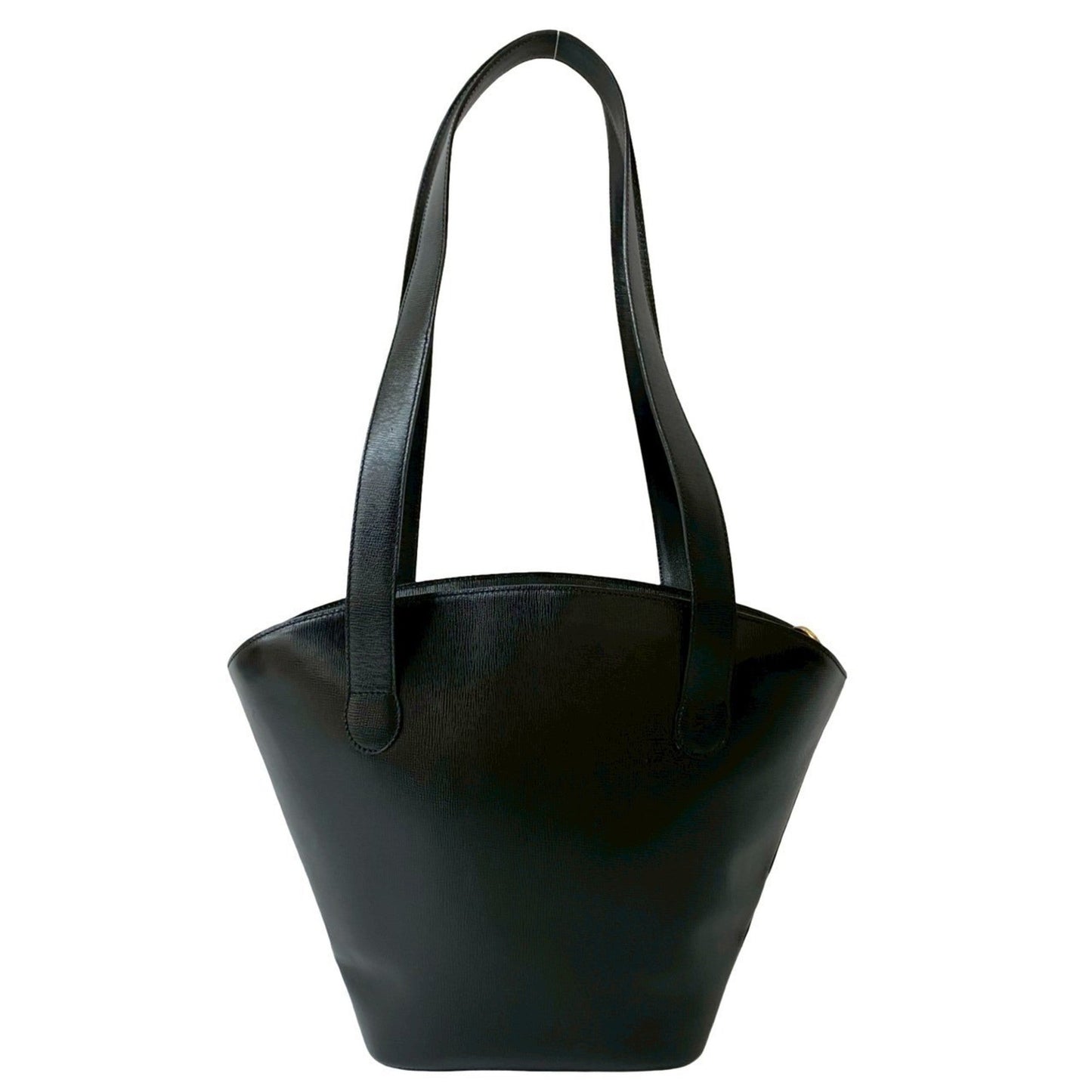 Christian Dior Black Leather Shoulder Bag Tote Bag ()