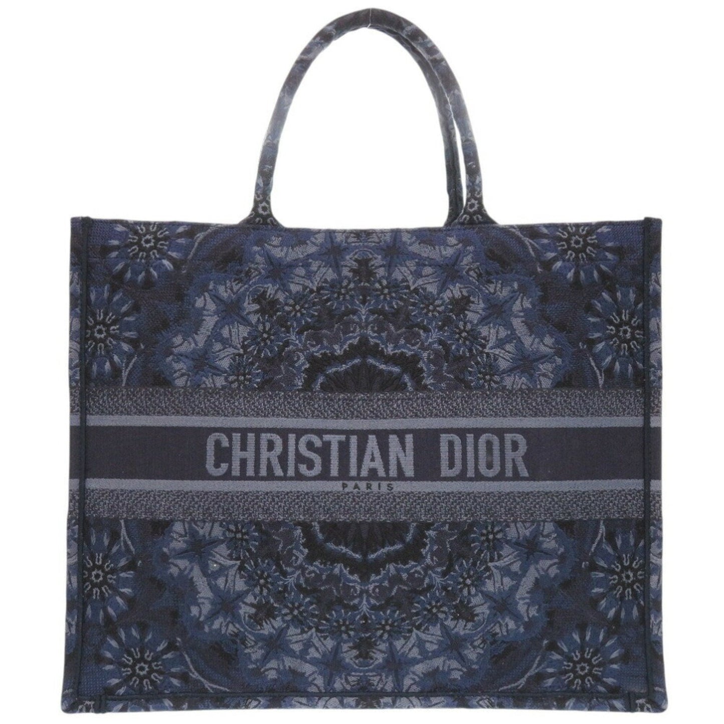 Christian Dior Navy Canvas Tote Bag ()