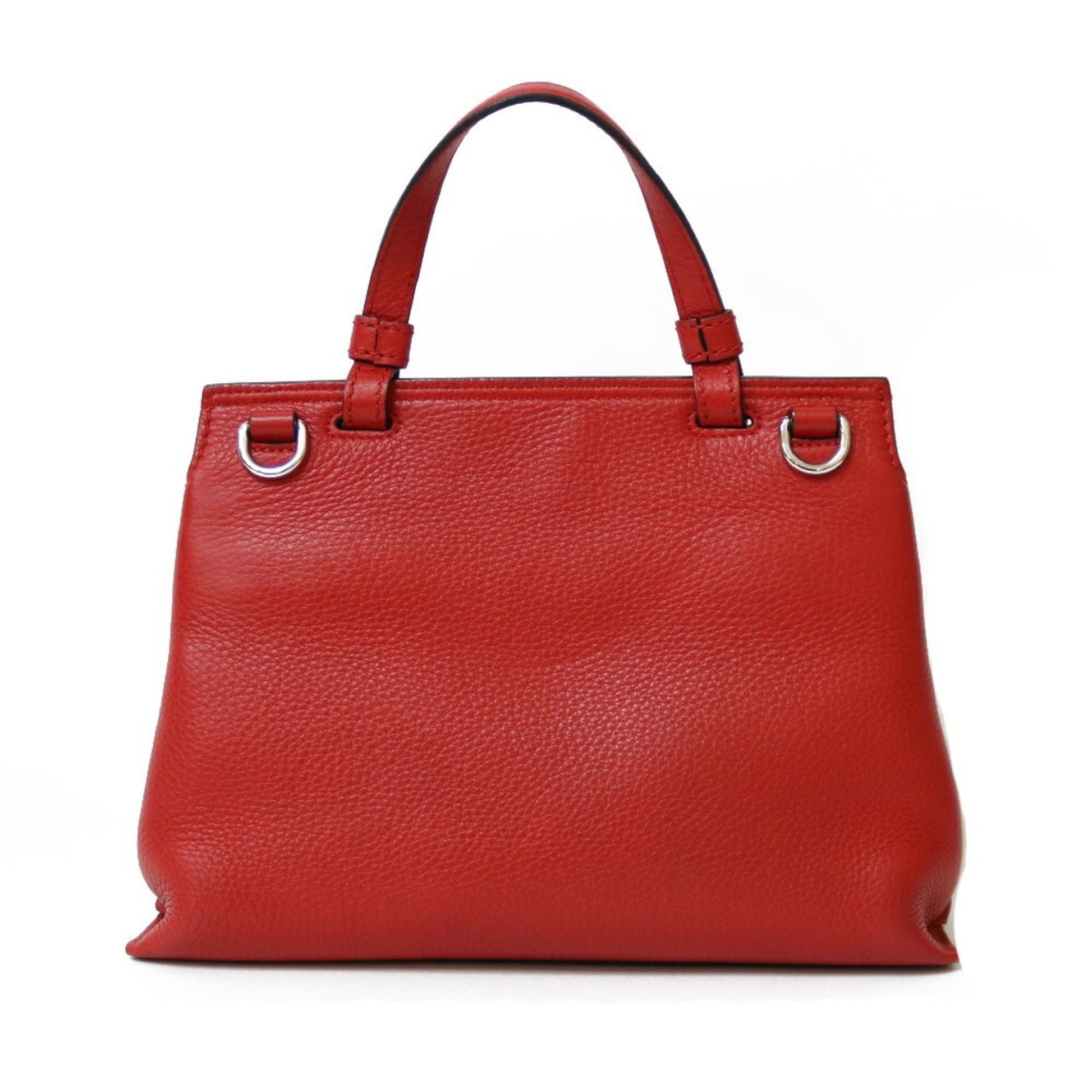 Gucci Bamboo Red Leather Shoulder Bag Style 3