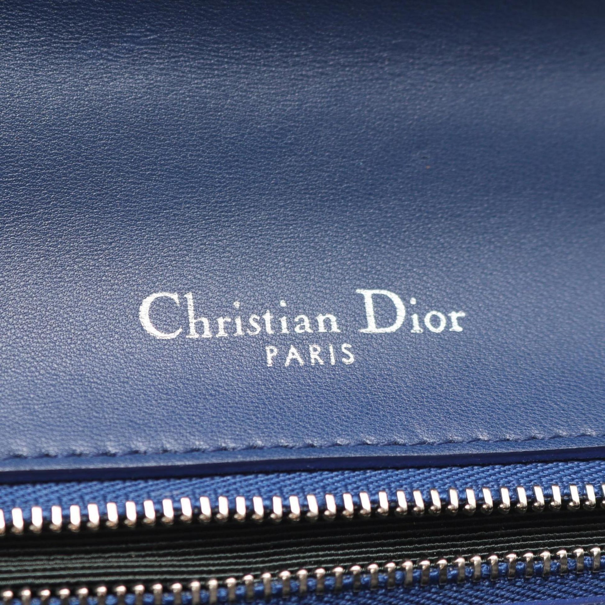 Christian Dior Blue Leather Shoulder Bag ()