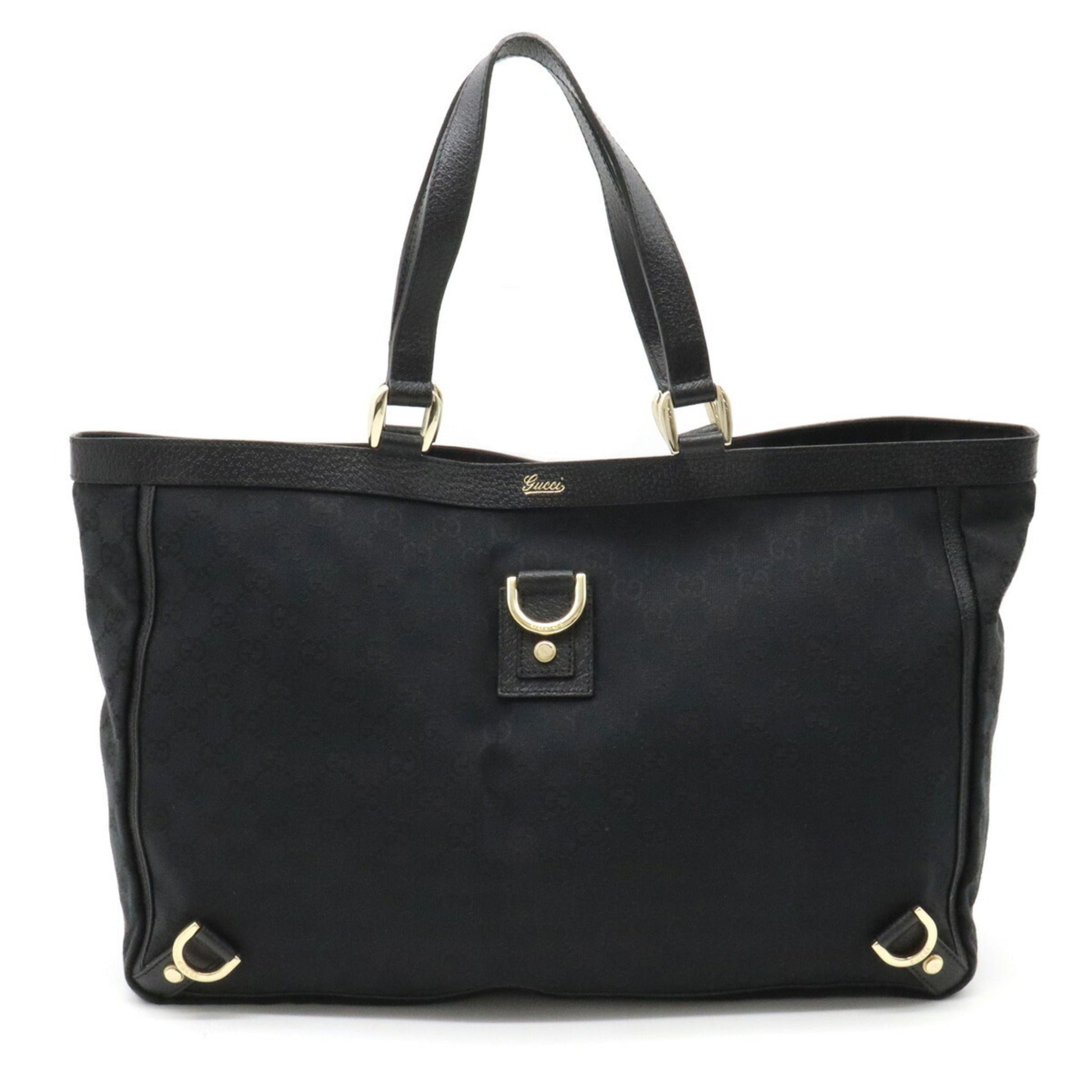 Gucci Leather Canvas Tote