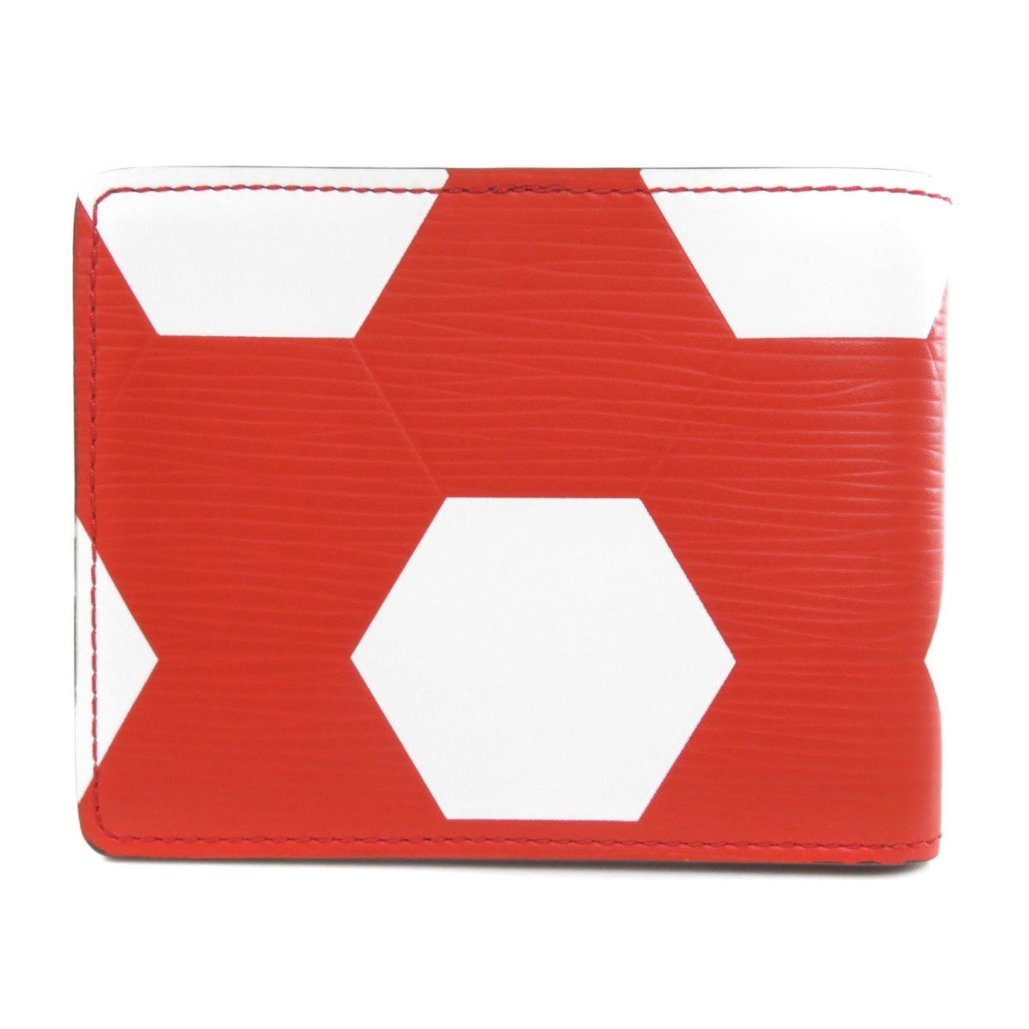 Louis Vuitton M63228 Portofeuil Slender Epi World Cup Limited Bi-Fold Wallet Leather Men