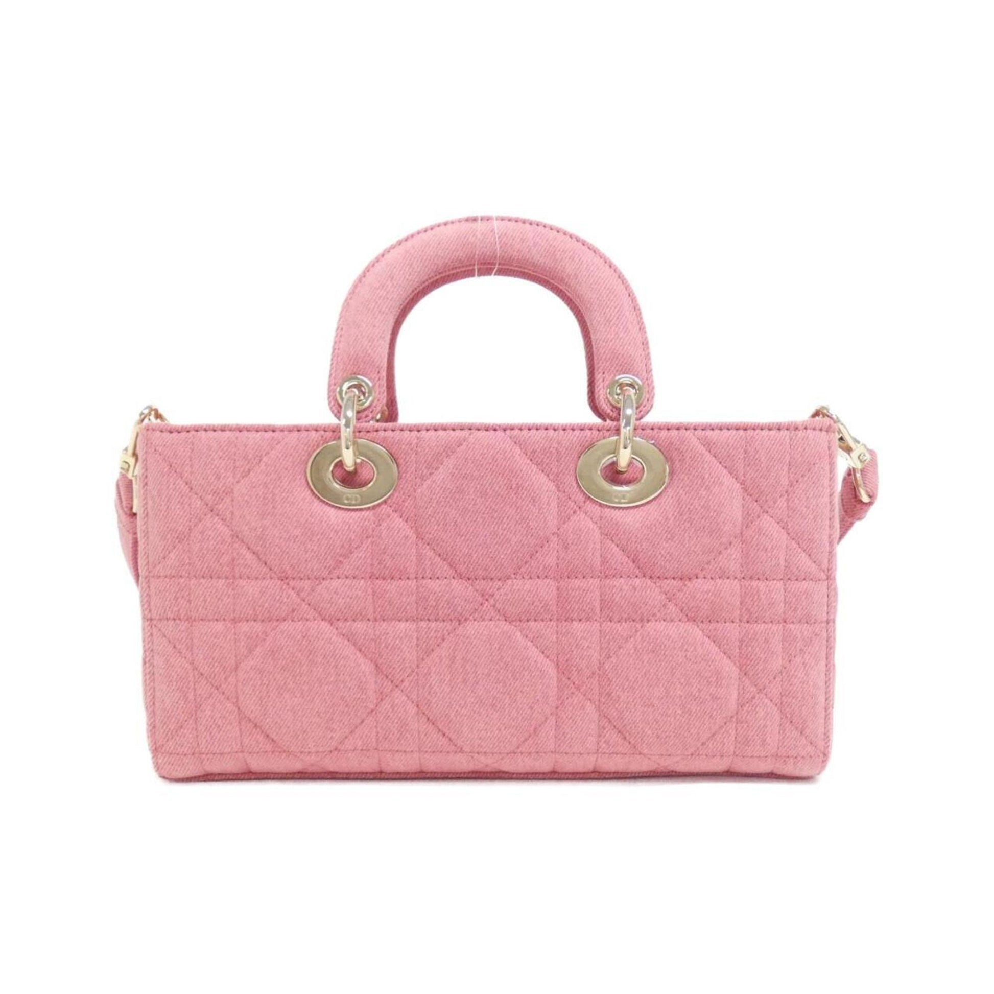 Christian Dior Pink Denim Handbag ()