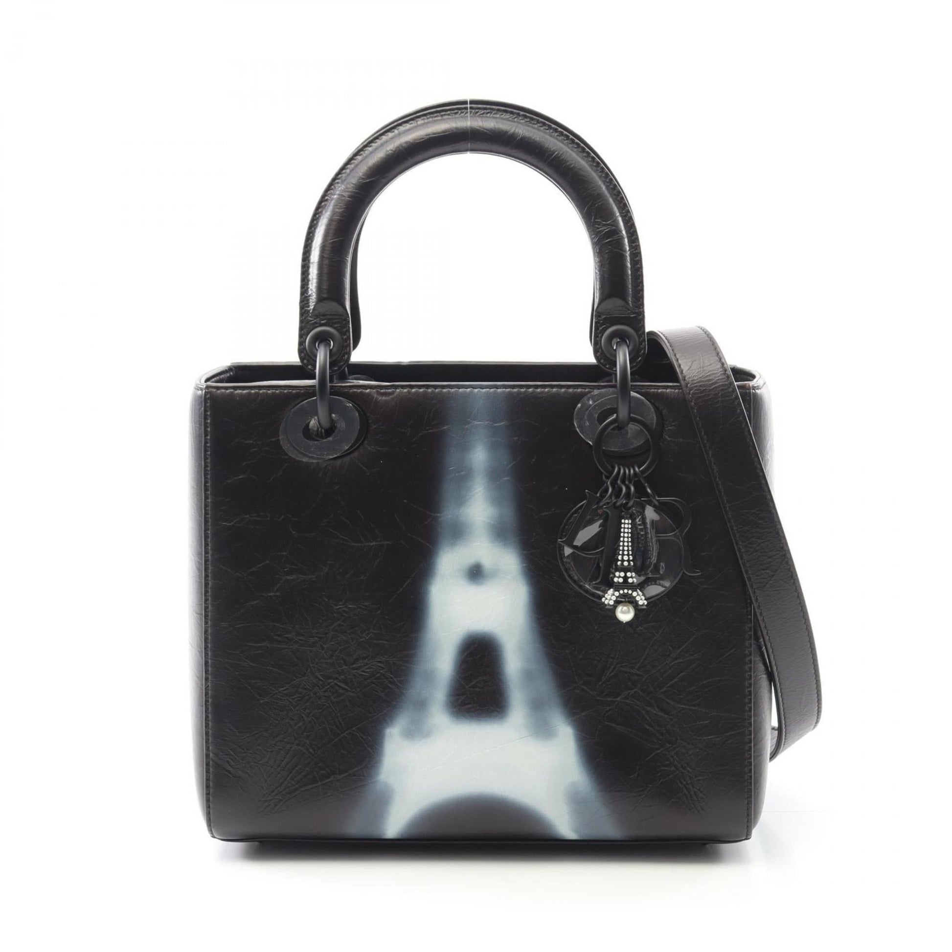 Christian Dior Black Leather Handbag ()