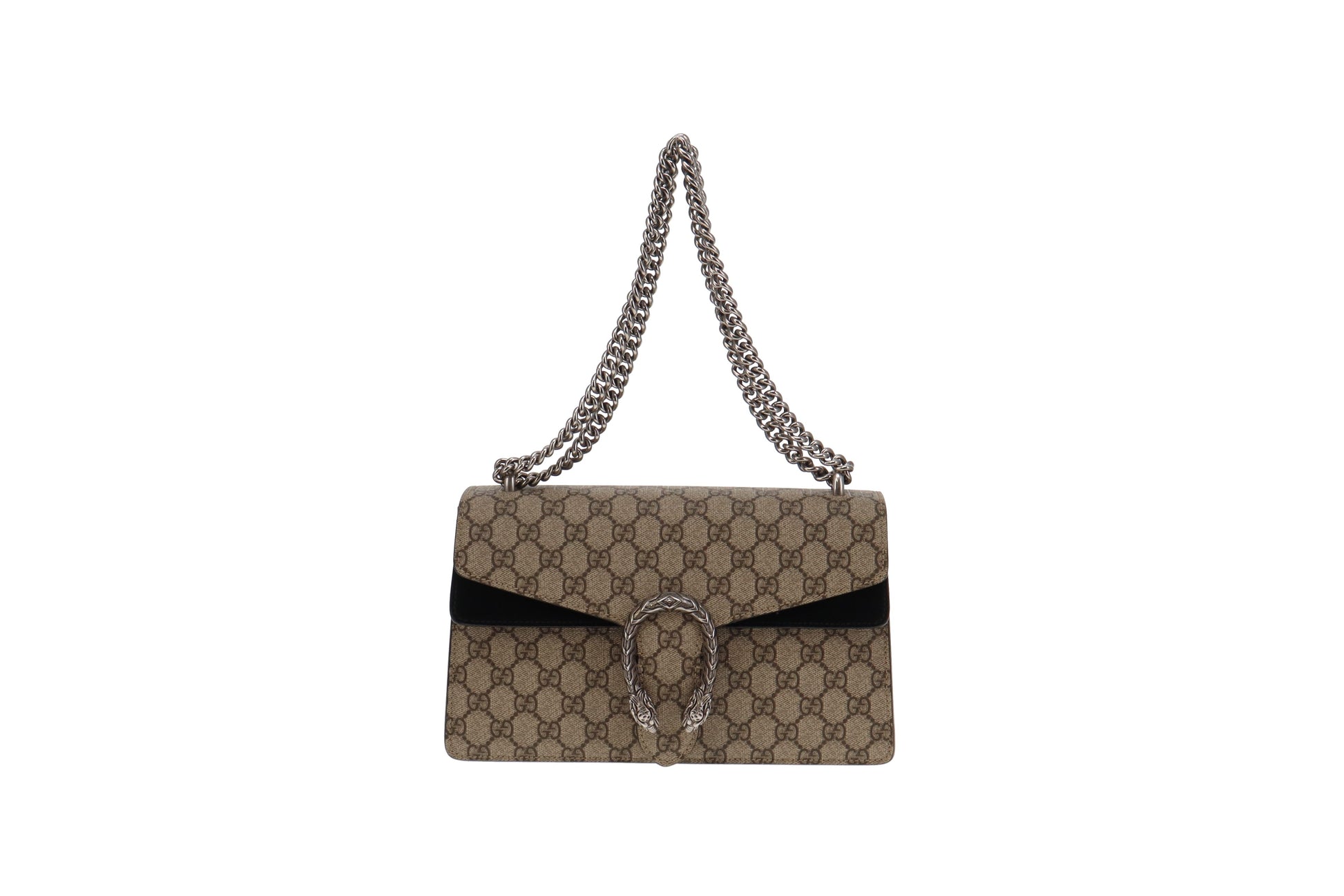 Gucci Dionysus Black Canvas Suede Handbag Style 1