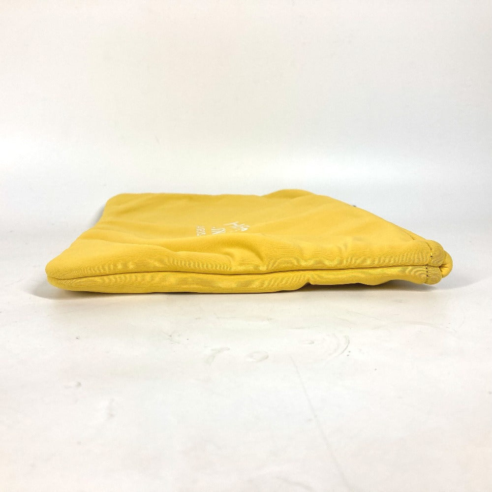 HERMES Clutch bag polyamide yellow Neovan MM unisex(Unisex)