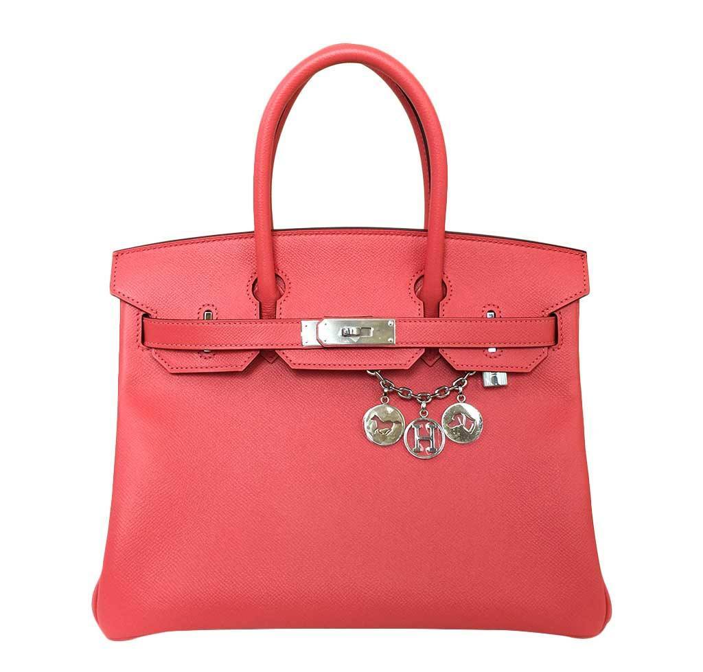 HermesBirkin 30 Rose Jaipur Bag PHW