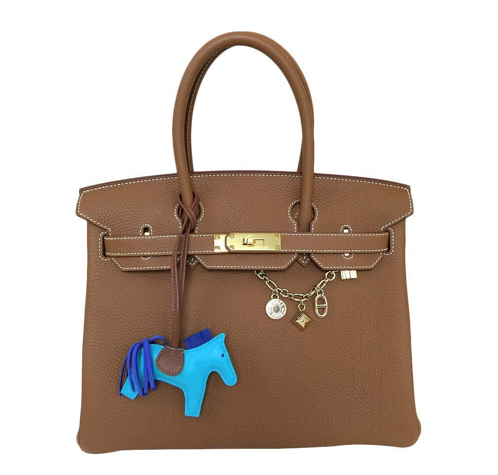 HermesBirkin 30 Gold Bag Togo Leather