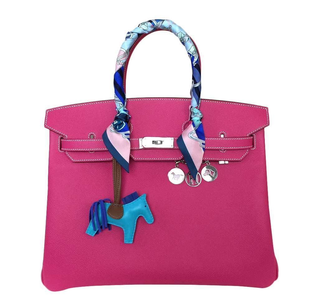 HermesBirkin 35 Rose Tyrien Bag