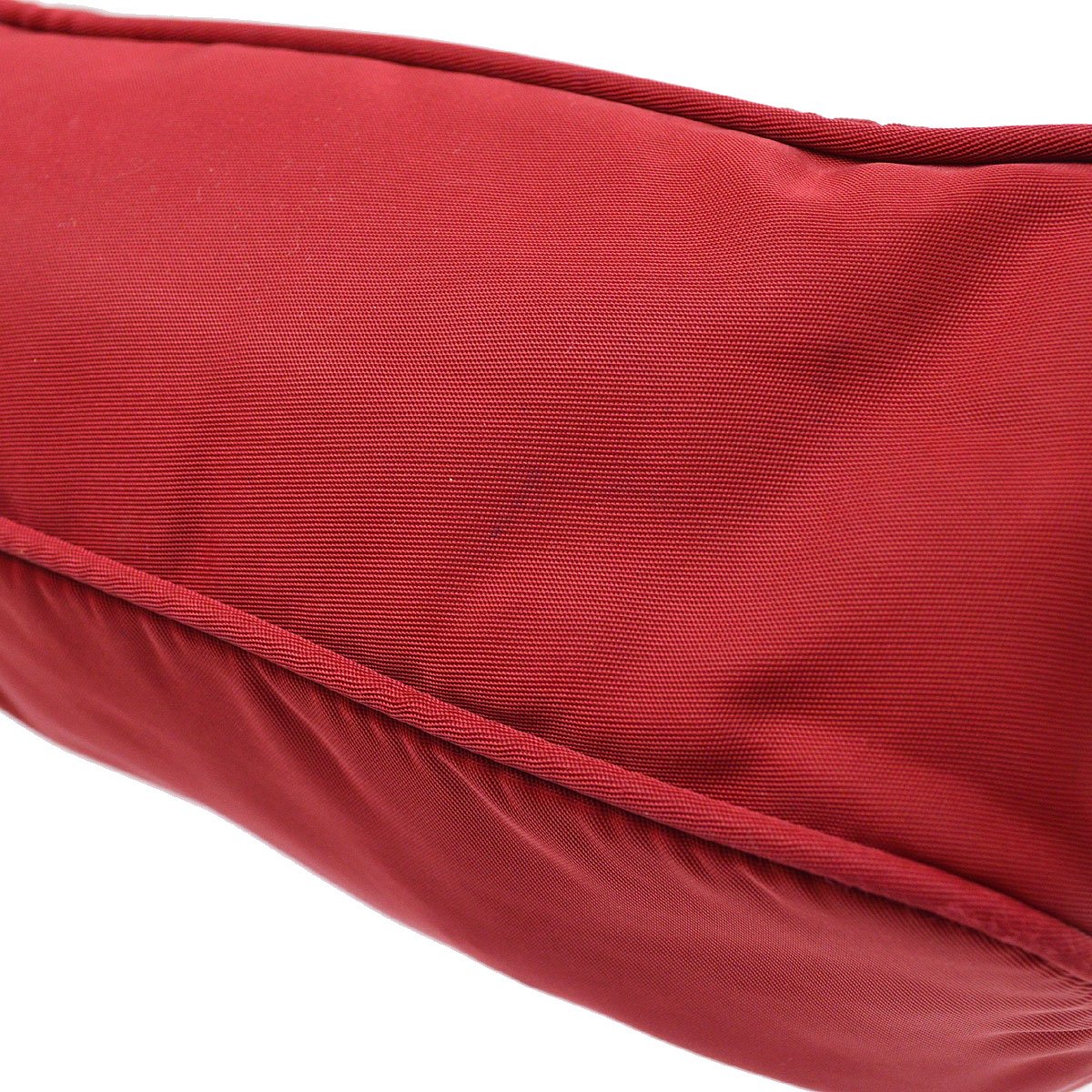 PRADA Red Nylon Hobo Bag