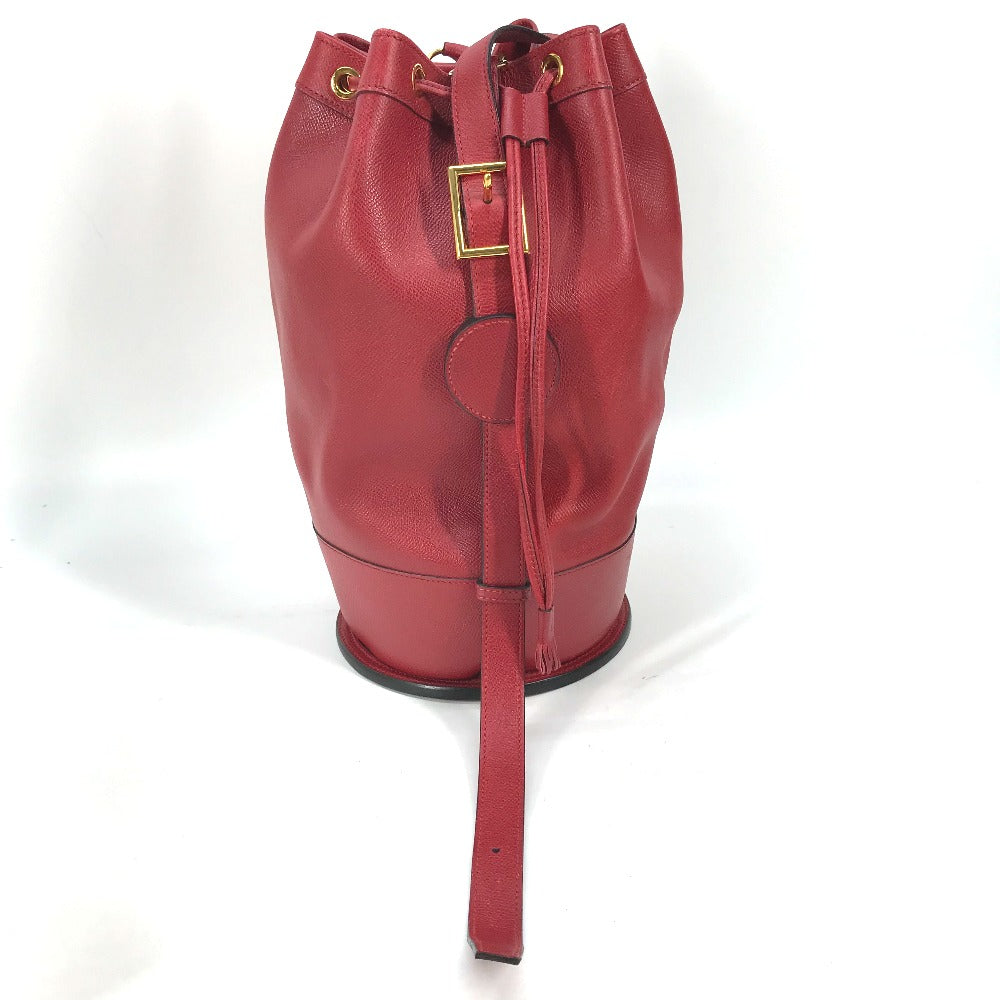 HERMES Shoulder Bag Courchevel Red Shoulder bag, Drawstring bag Standy