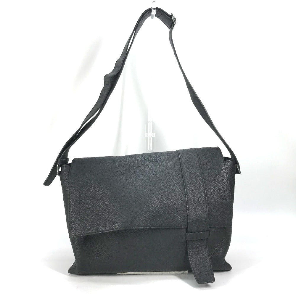 HERMES Shoulder Bag Taurillon Clemence black Crossbody bag Sac Alfred 35
