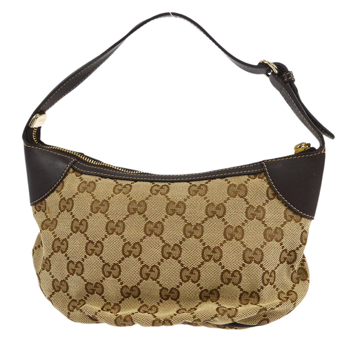 Gucci Leather Canvas Handbag