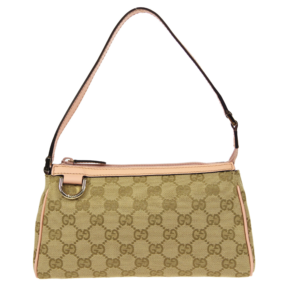 Gucci Beige Leather Canvas Handbag Style 3