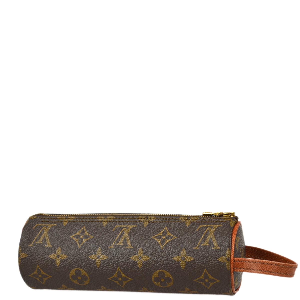 Louis Vuitton Monogram Trousse Ronde Pen Case Pouch M47630 Small Good