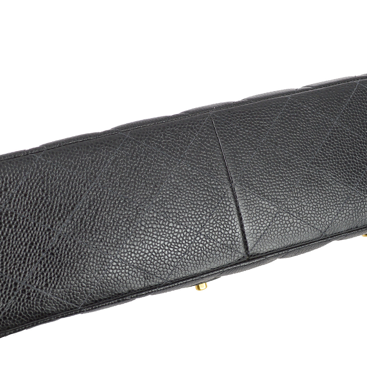 Chanel Black Caviar Jumbo Classic Flap Shoulder Bag