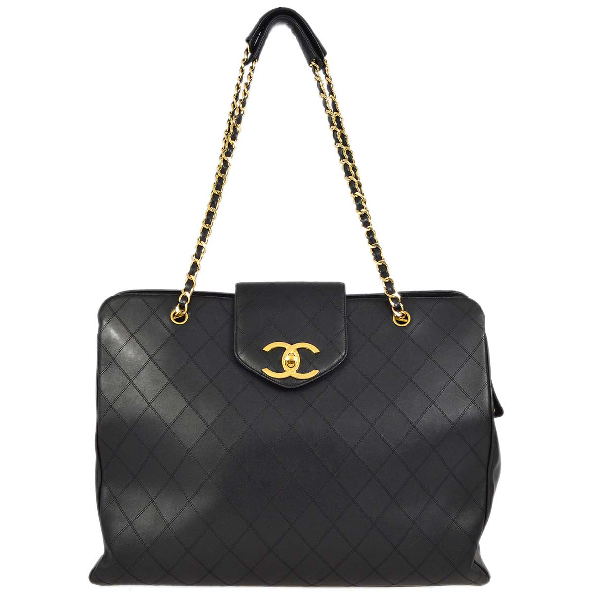 Chanel Black Lambskin Supermodel Bicolore Shoulder Bag