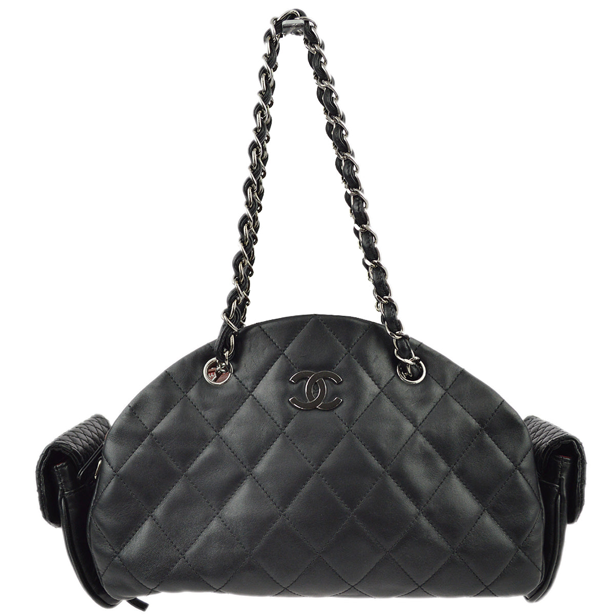 Chanel Black Lambskin Shoulder Bag