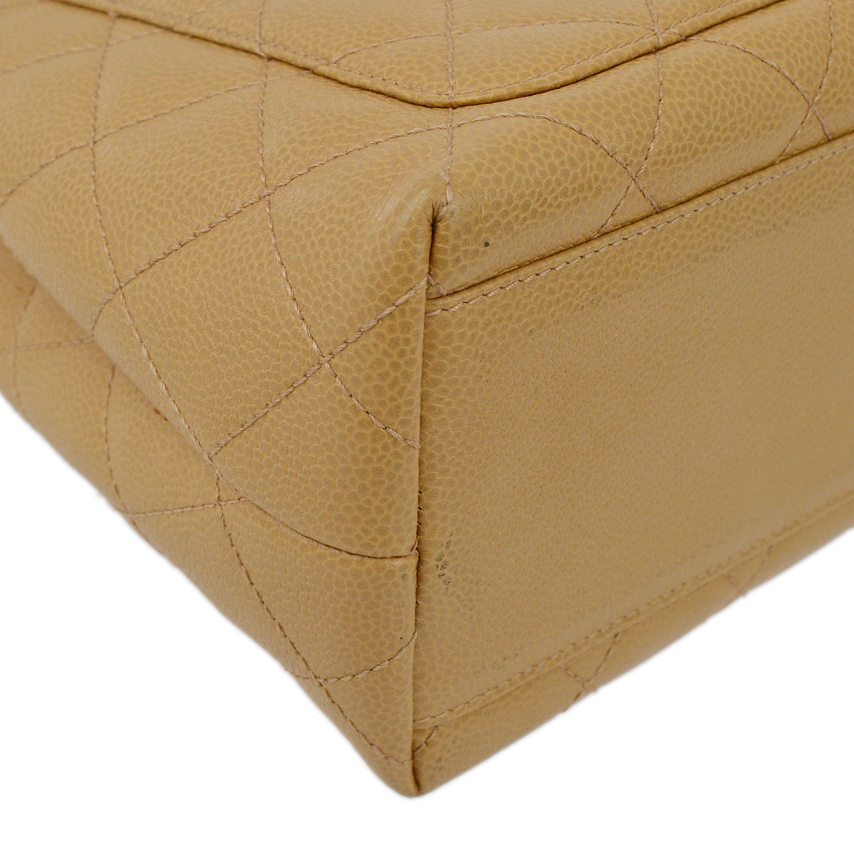 Chanel Beige Caviar Kelly Handbag