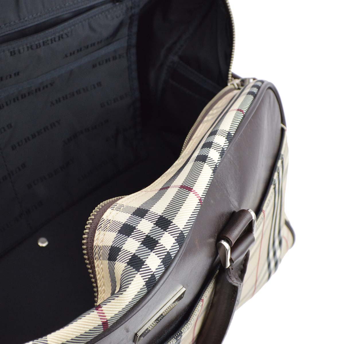 Burberry Beige Check 2way Duffle Shoulder HandBag 181832