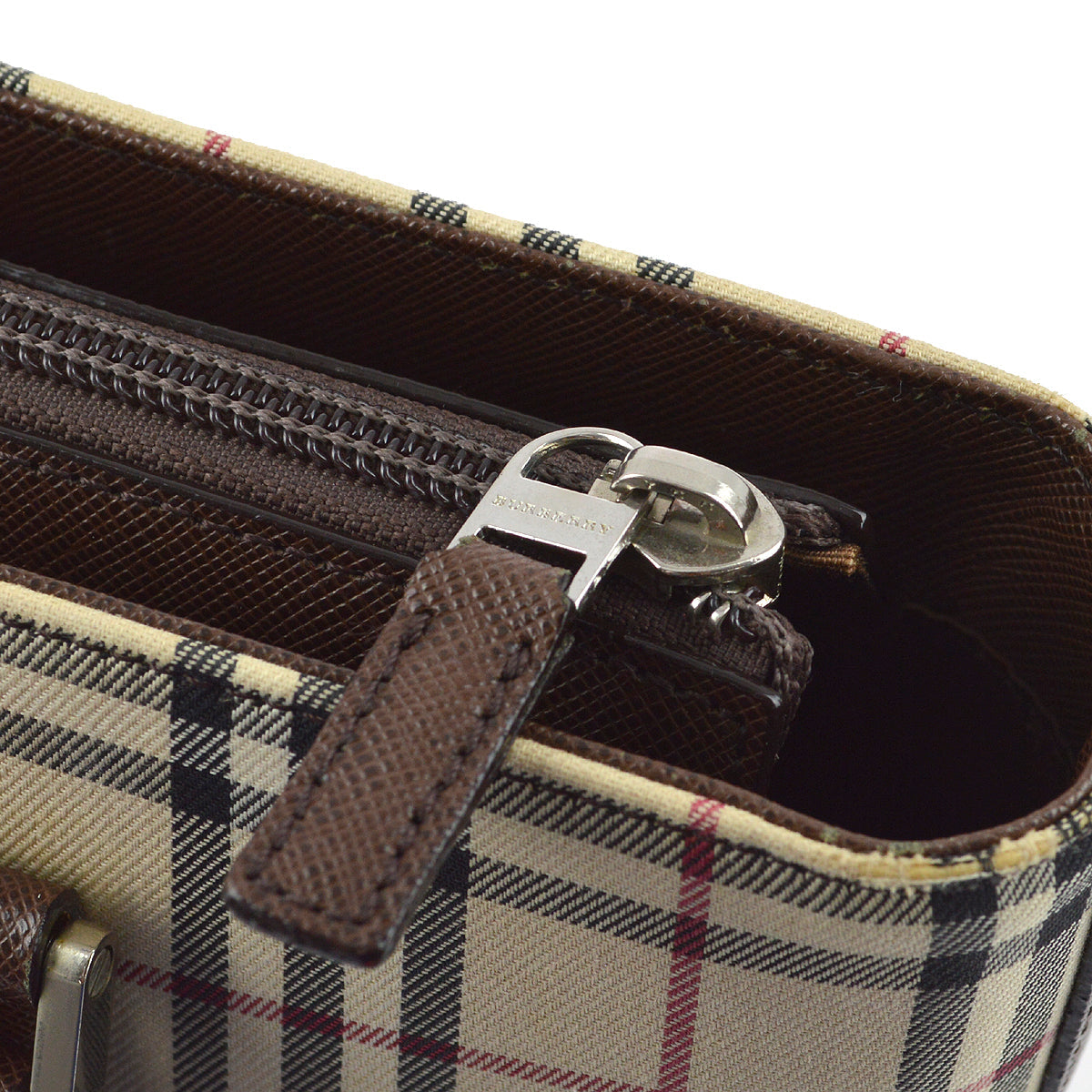 Burberry Beige Check Tote Shoulder Bag 182135
