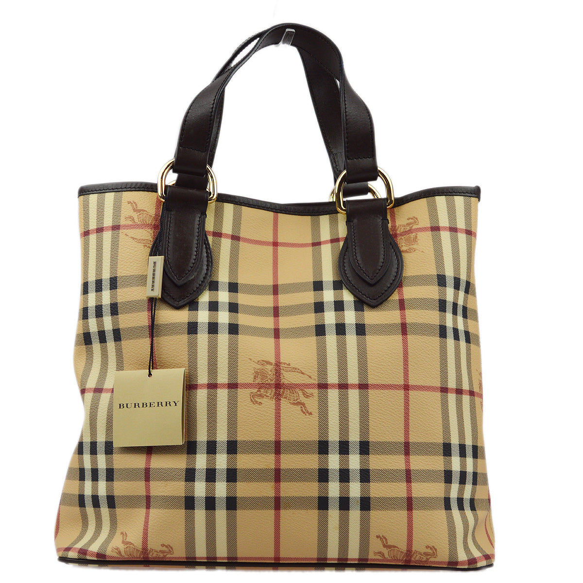 Burberry Beige Ho Check Tote HandBag 172436