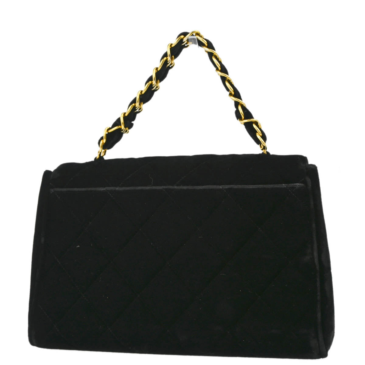 Chanel Black Velvet Handbag