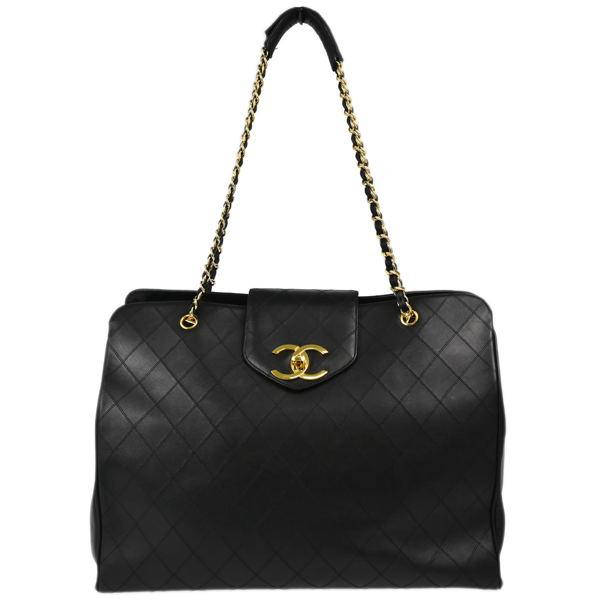 Chanel Black Lambskin Supermodel Bicolore Shoulder Bag