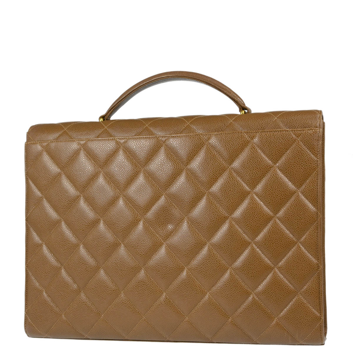Chanel Brown Caviar Briefcase Business Handbag