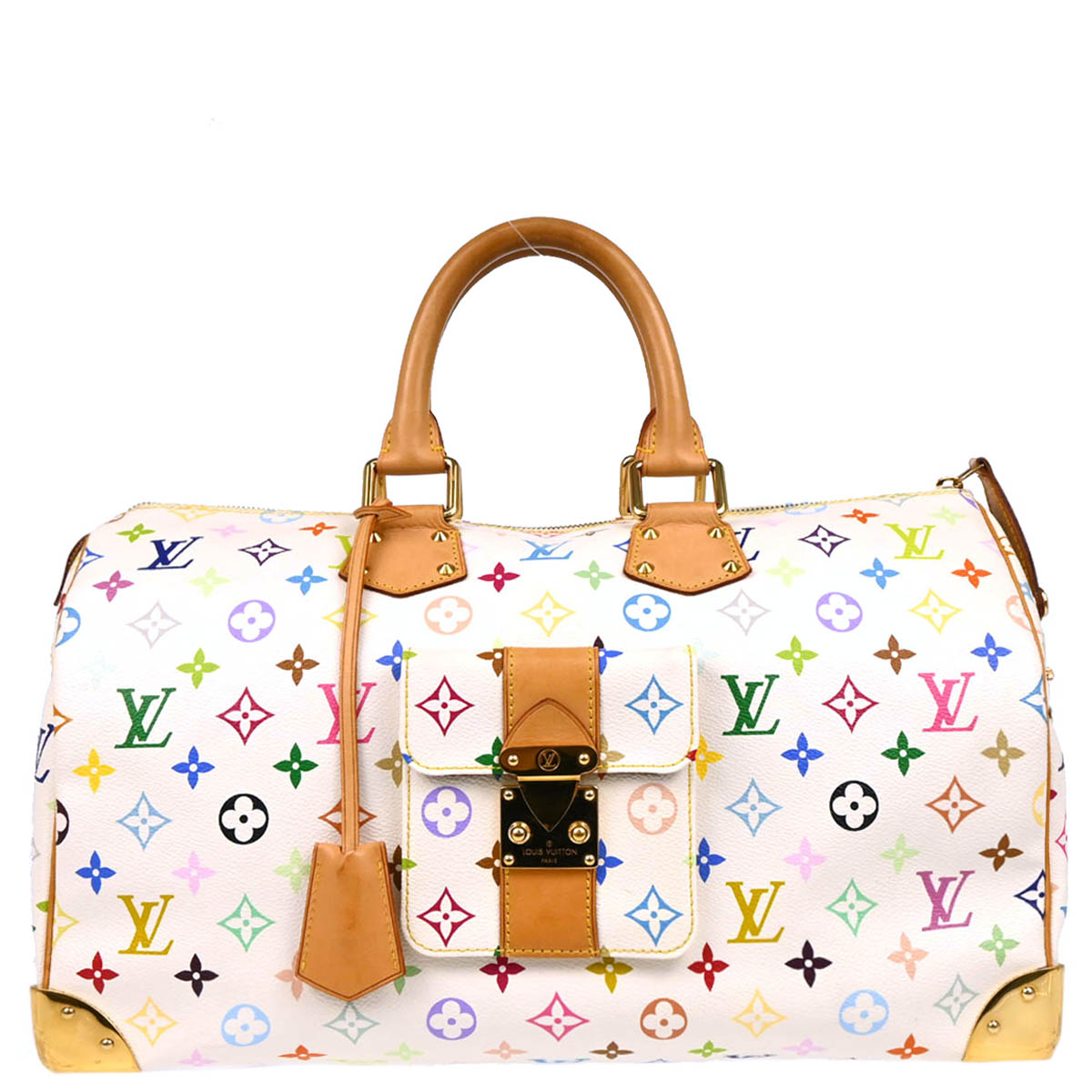 Louis Vuitton 2011 White Monogram Multicolor 40 Handbag M93216
