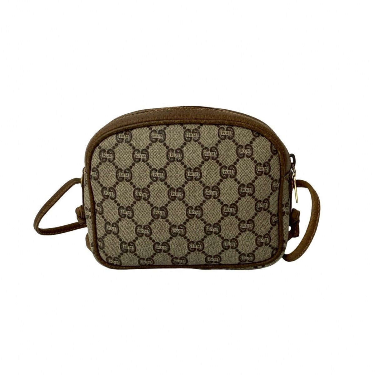 GUCCI Shoulder Bag Leather, PVC Brown gucci plus Women