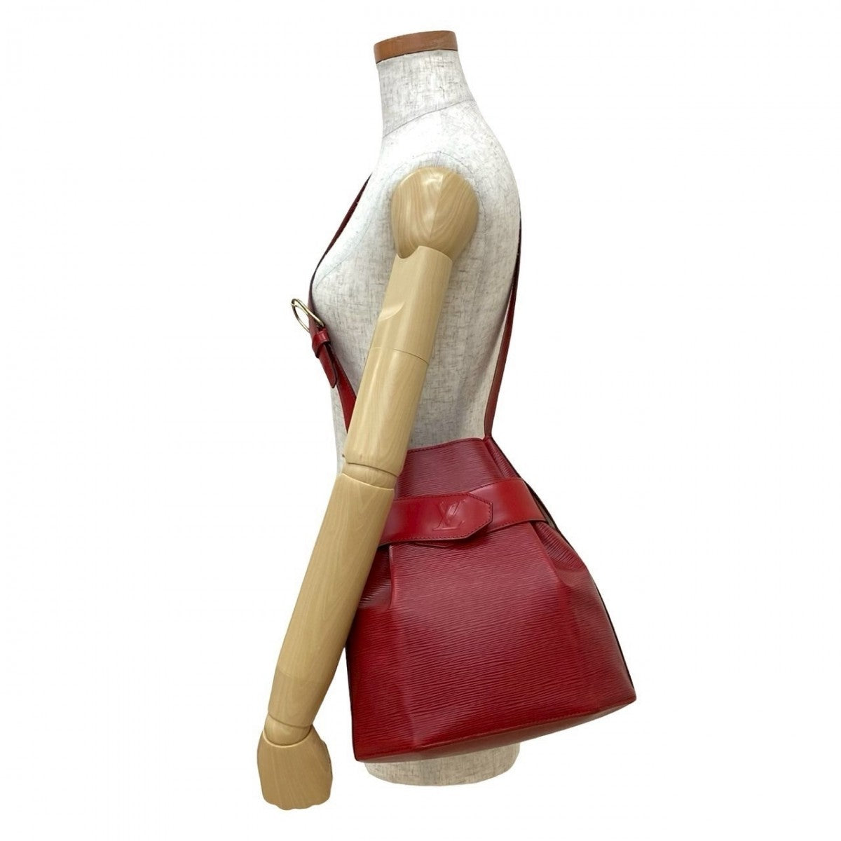 Elegant Women's Shoulder Bag | LOUIS VUITTON Shoulder Bag leather Red Epi Sac De Paul PM