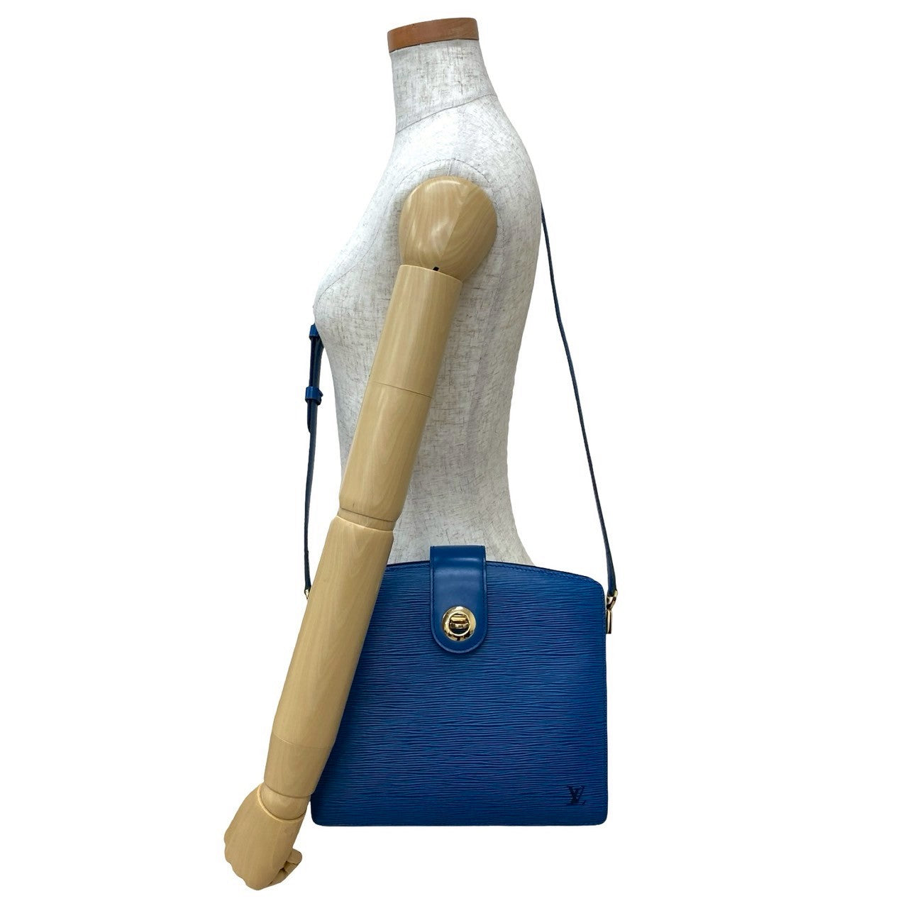 Elegant Women's Shoulder Bag | LOUIS VUITTON Shoulder Bag Epi Leather blue Epi Capuchin