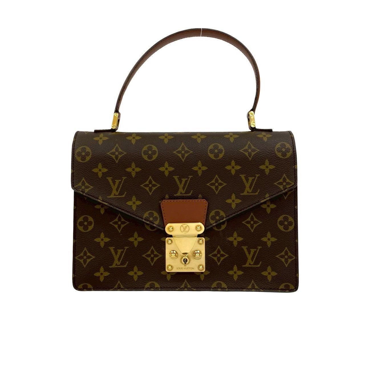 Luxury Women's Handbag | LOUIS VUITTON Handbag leather Brown Monogram Concorde