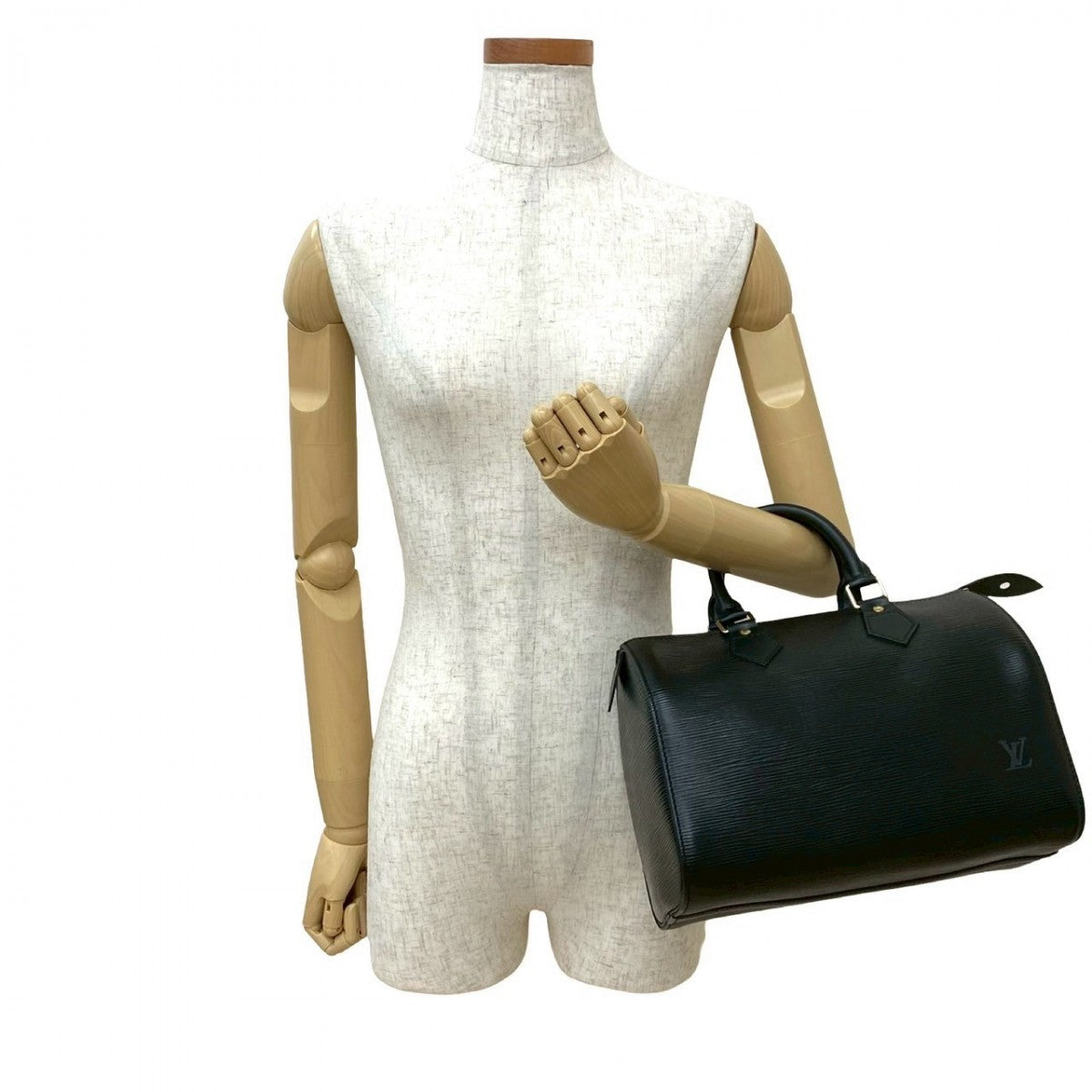 LOUIS VUITTON Handbag Epi Leather black Epi