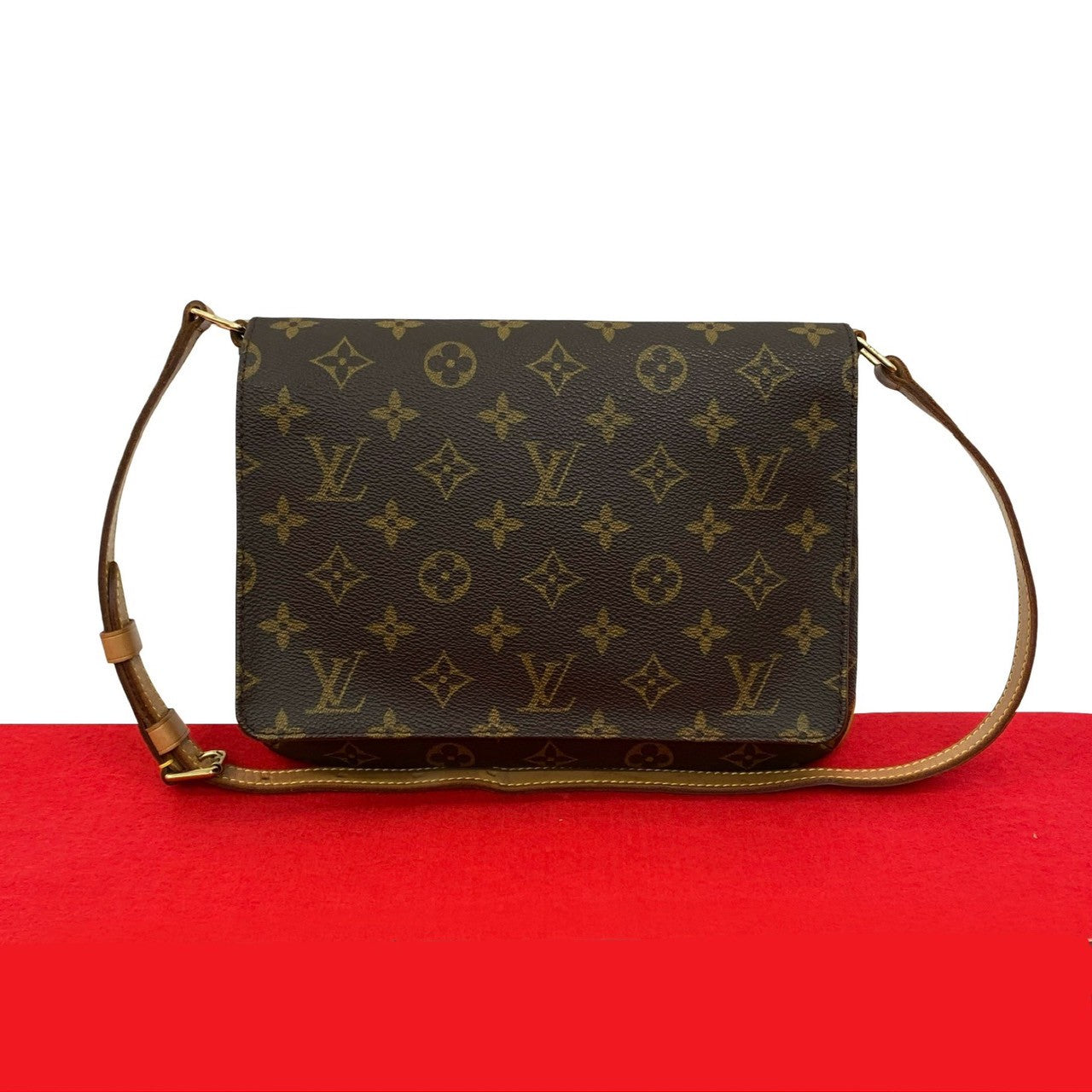 LOUIS VUITTON Shoulder Bag leather Brown Monogram Mtte tango