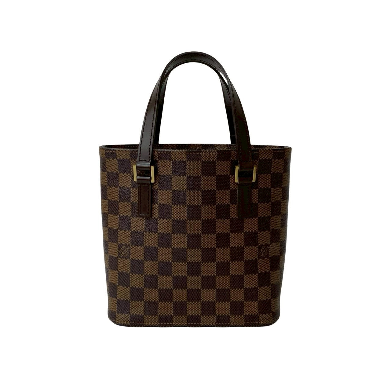LOUIS VUITTON Handbag leather Brown Damier VavinPM